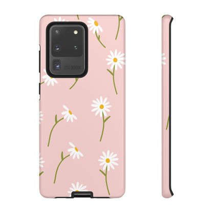 Daisy Delight Tough Samsung Galaxy Case – Cute Floral Design with Dual-Layer Protection