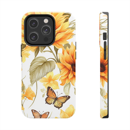 Sunflower & Butterfly Bliss - iPhone Series Case