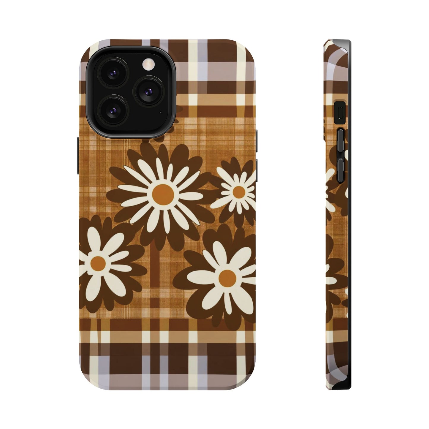 Rustic Bloom Plaid iPhone Case