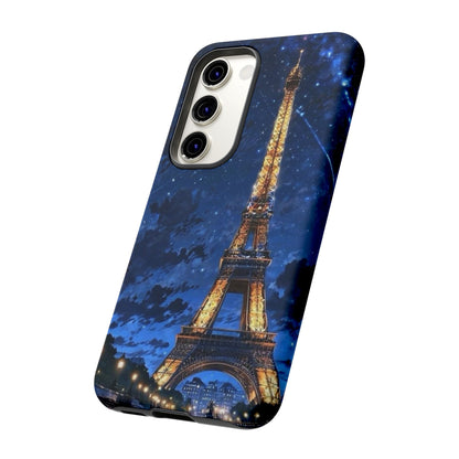 Samsung Galaxy Case - Eiffel Tower Under Starlit Sky Design