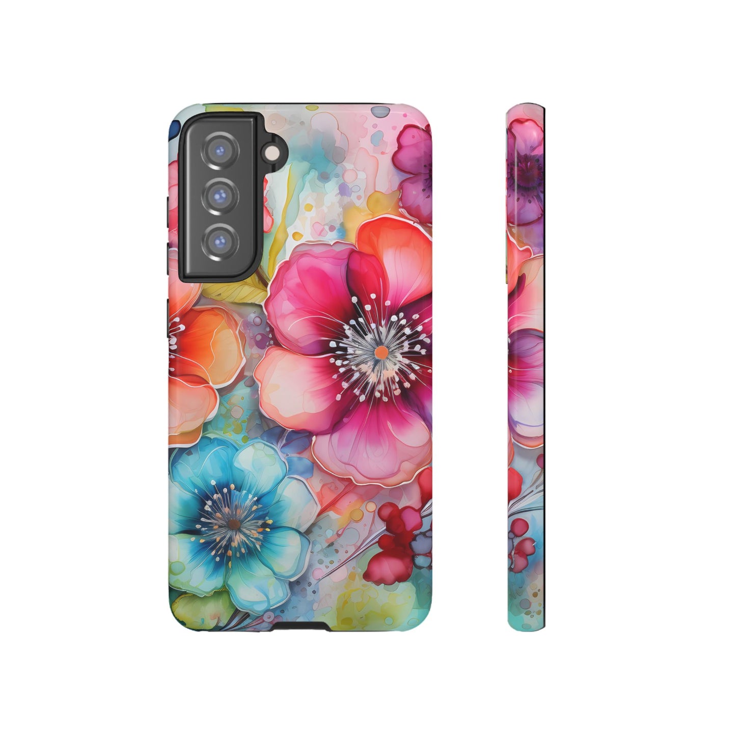 Vibrant Watercolor Floral Garden - Samsung Galaxy Series Case