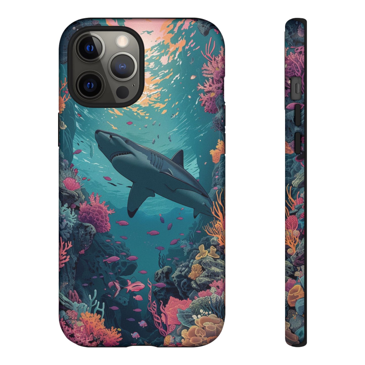 Ocean Shark Coral Reef iPhone Case