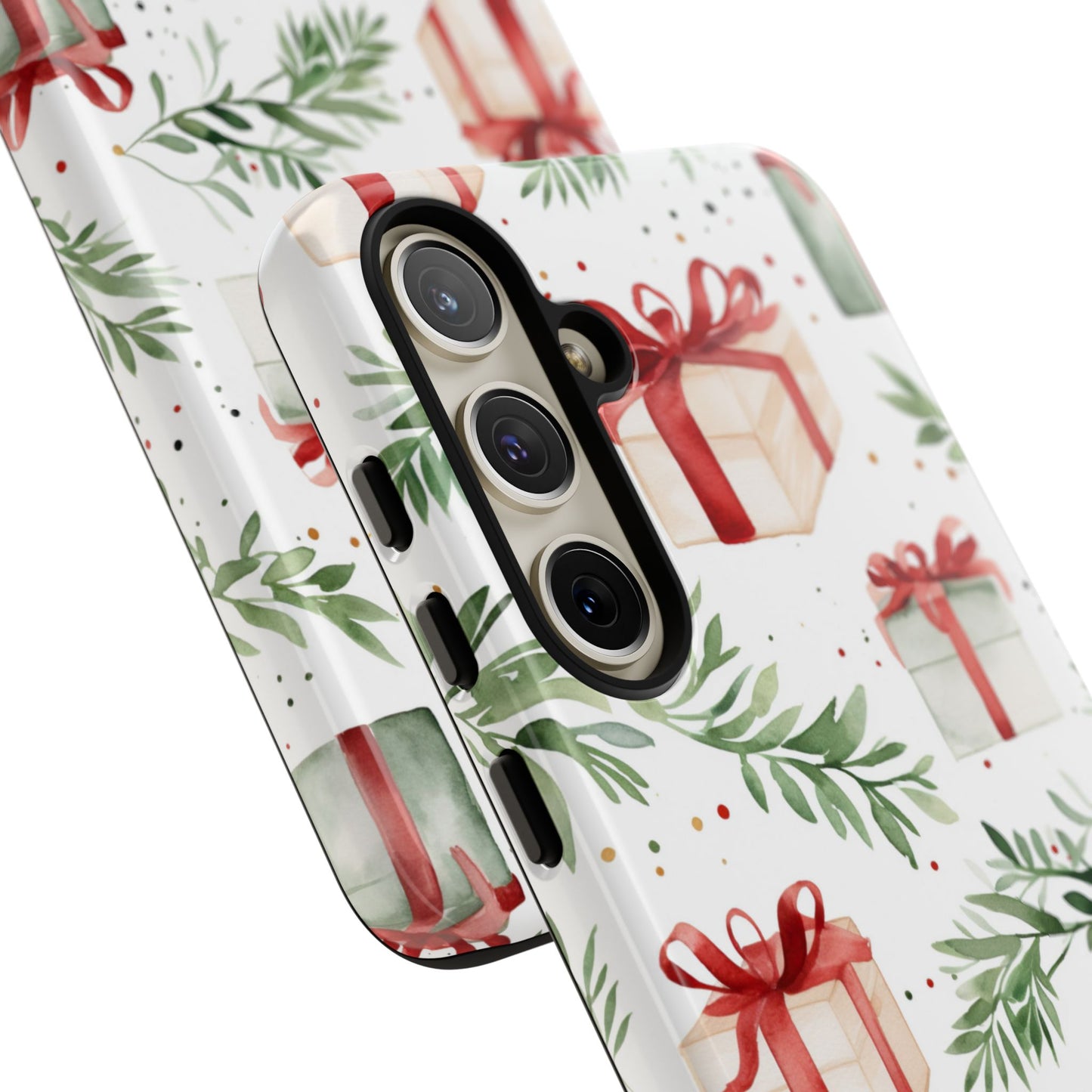 Watercolor Holiday Gifts & Greenery - Samsung Galaxy Series Case