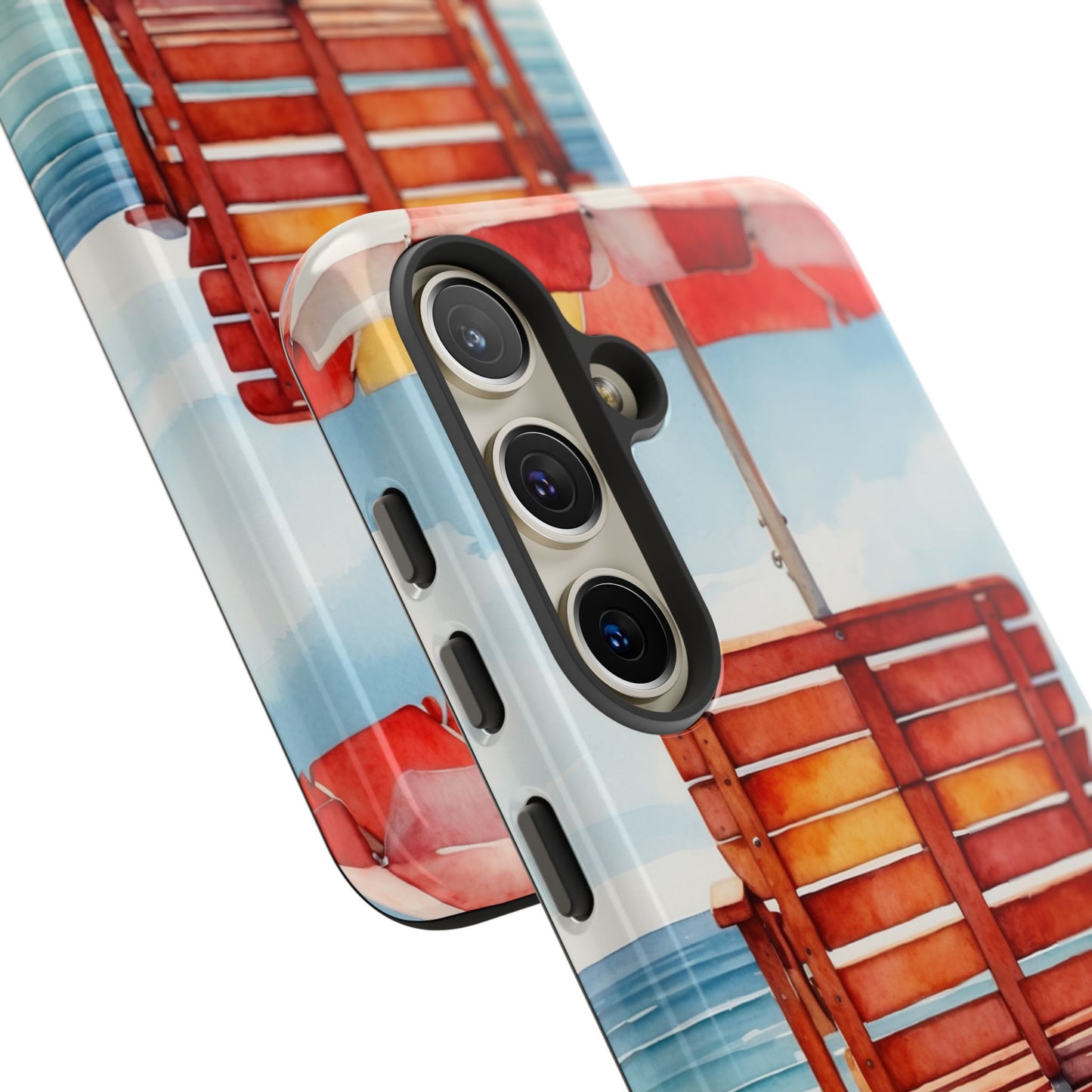 Beachfront Sunset Lounge Samsung Galaxy Case – Rearview Edition