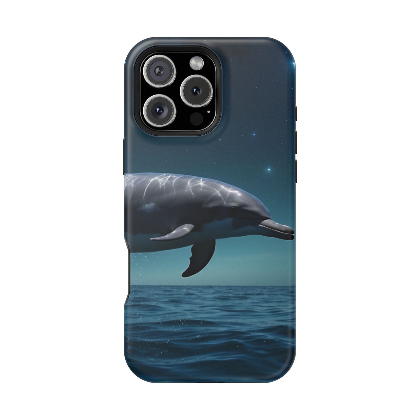 Midnight Ocean Dolphin - MagSafe-Compatible Case