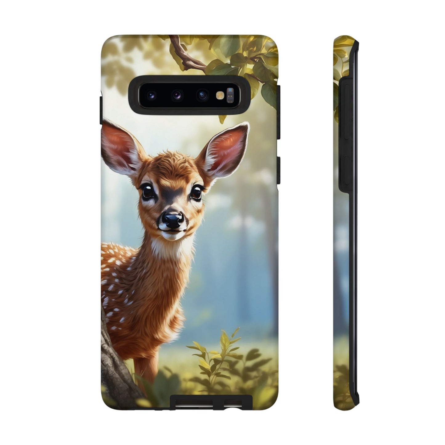 Whimsical Fawn in a Sunlit Forest Samsung Galaxy Case