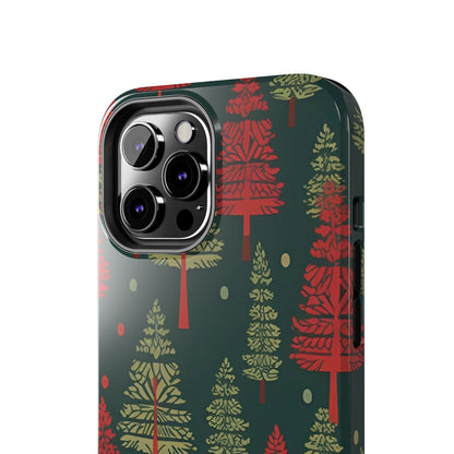 Retro Christmas Trees Pattern - iPhone Series Case