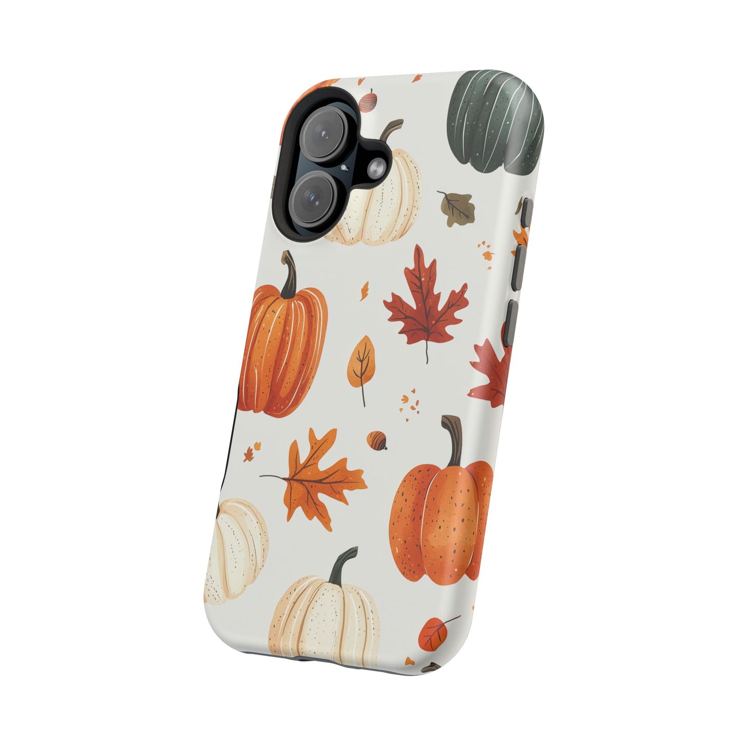 Autumn Pumpkin MagSafe iPhone Case – Fall Leaves and Harvest Design