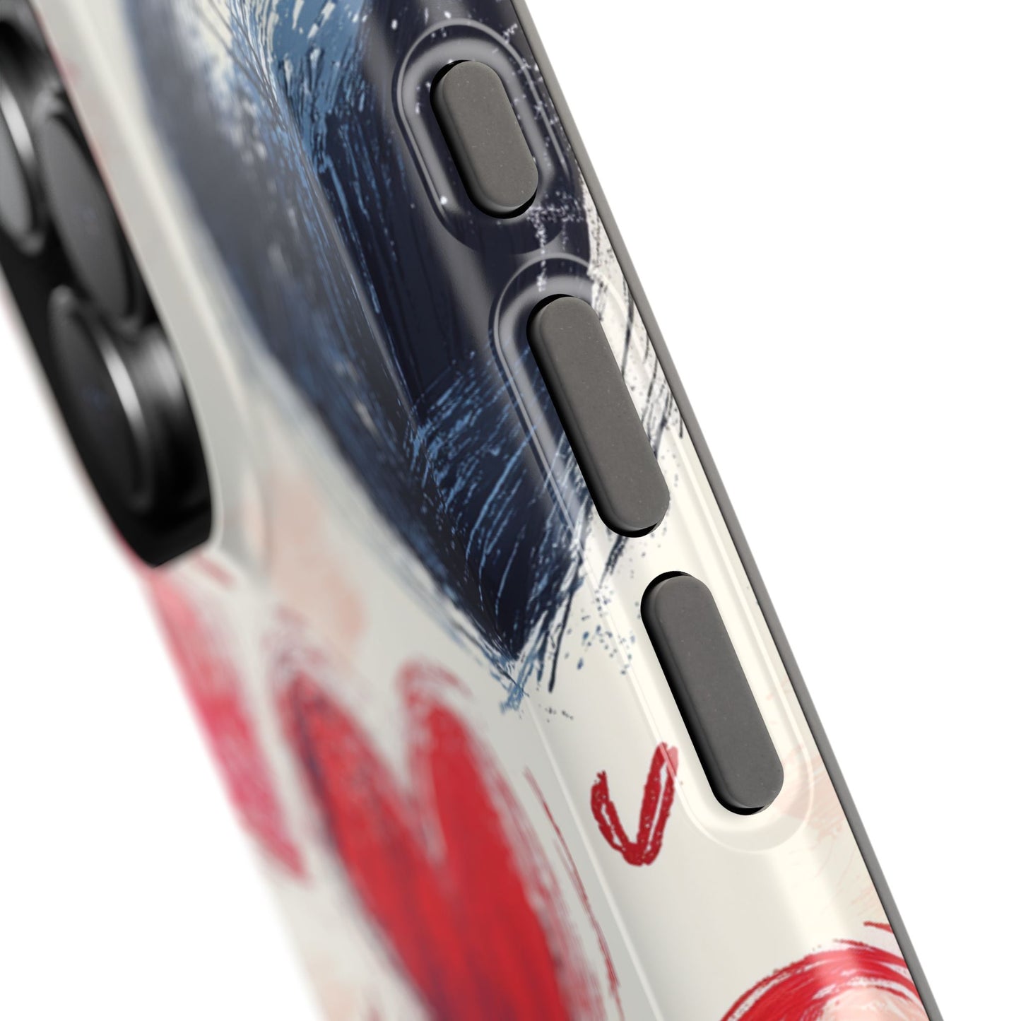 Brushstroke Hearts of Love "I Love You" - MagSafe Compatible Case