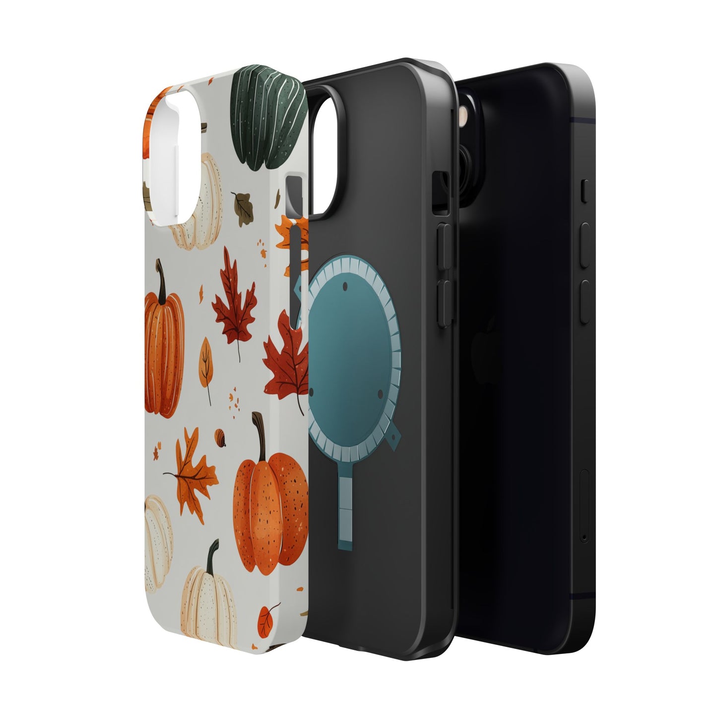 Autumn Pumpkin MagSafe iPhone Case – Fall Leaves and Harvest Design