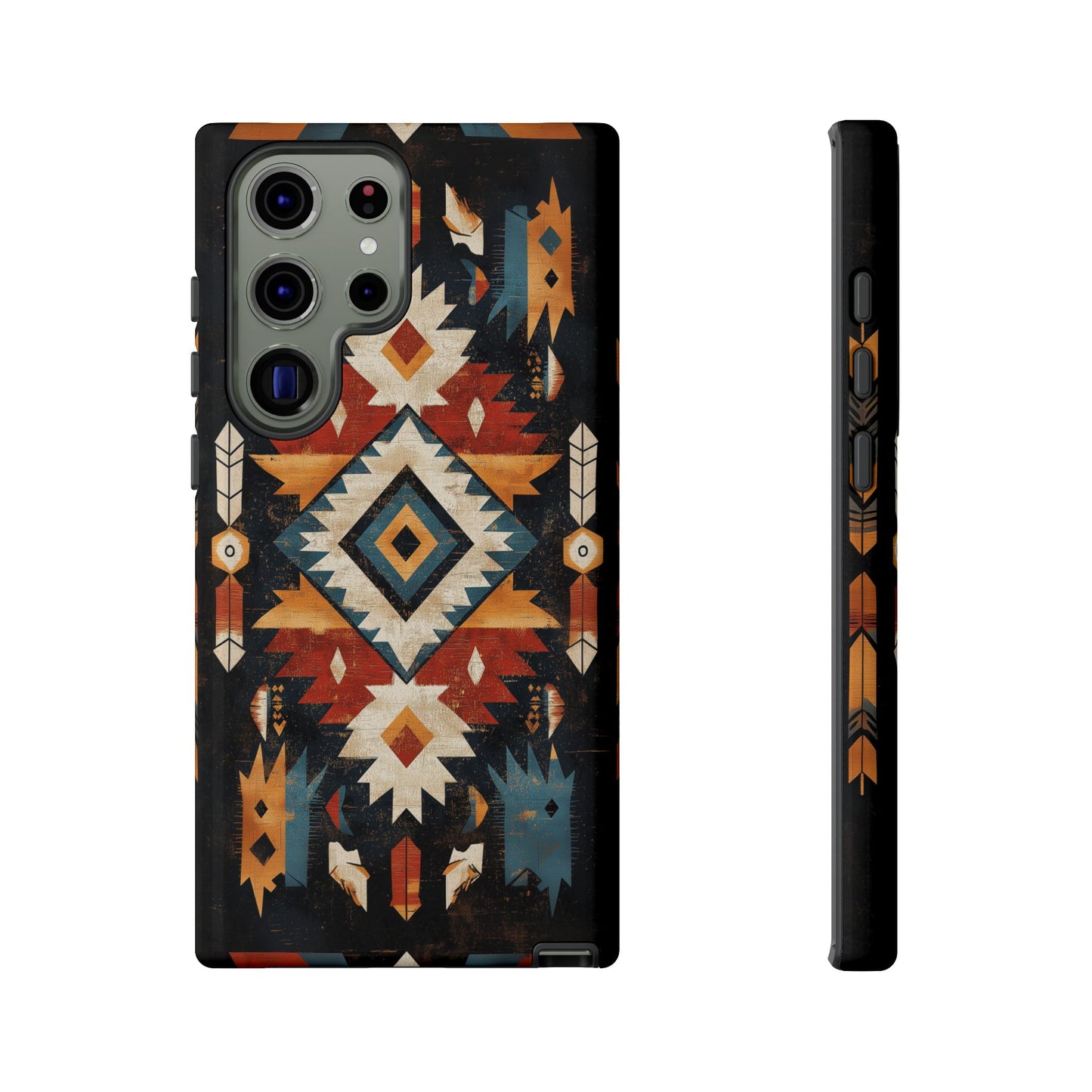 Southwestern Arrow & Diamond Tough Samsung Galaxy Case – Bold Tribal Design, Dual-Layer Protection