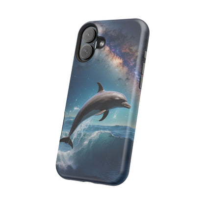 Dolphin Galaxy Splash - MagSafe-Compatible Case