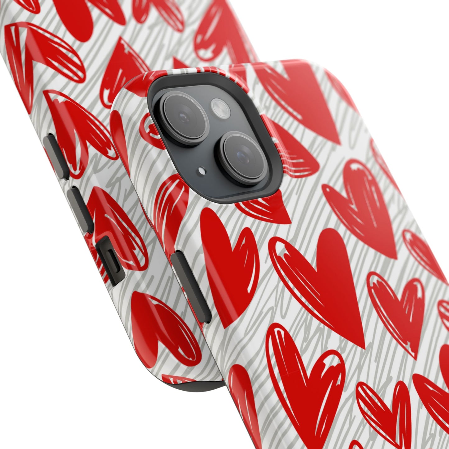 MagSafe Case: Whimsical Heart Doodle