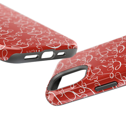 Love Script Red MagSafe Case – Stylish Handwritten Design