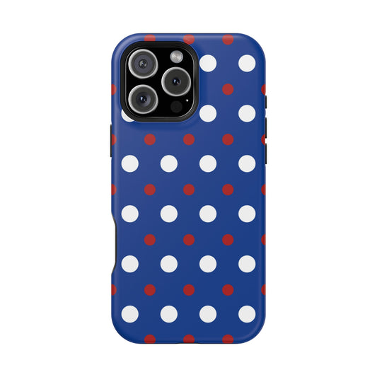 Patriotic Polka Dots – MagSafe iPhone Case