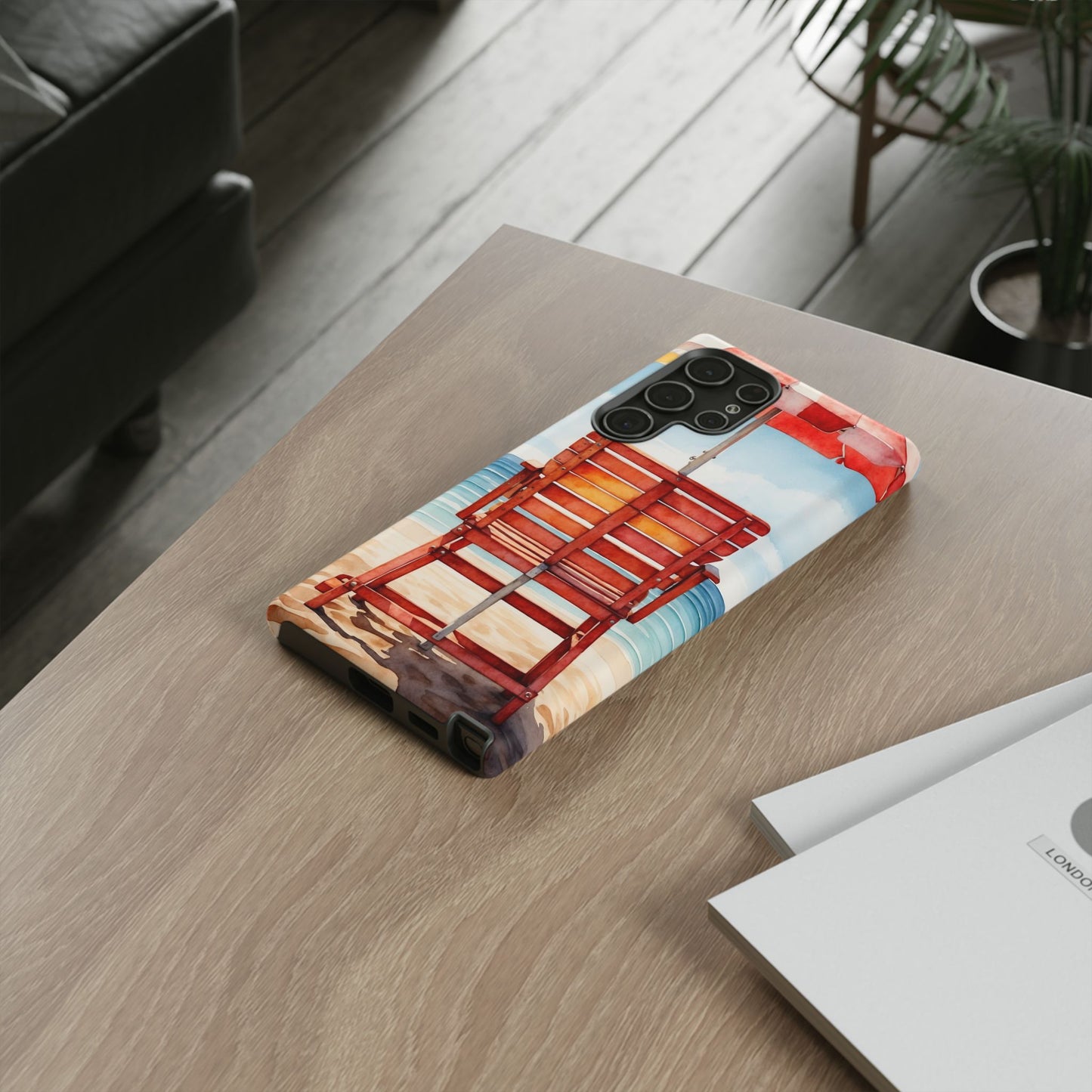 Beachfront Sunset Lounge Samsung Galaxy Case – Rearview Edition