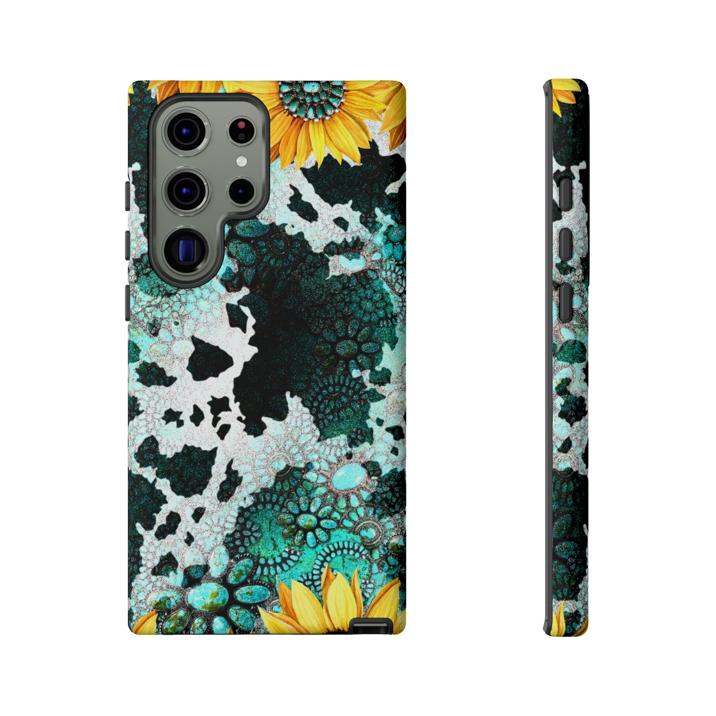 Boho Turquoise Sunflower Lace - Samsung Galaxy Series Case