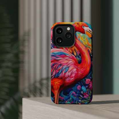 Flamingo Fiesta – Vibrant Flamingo MagSafe iPhone Cases