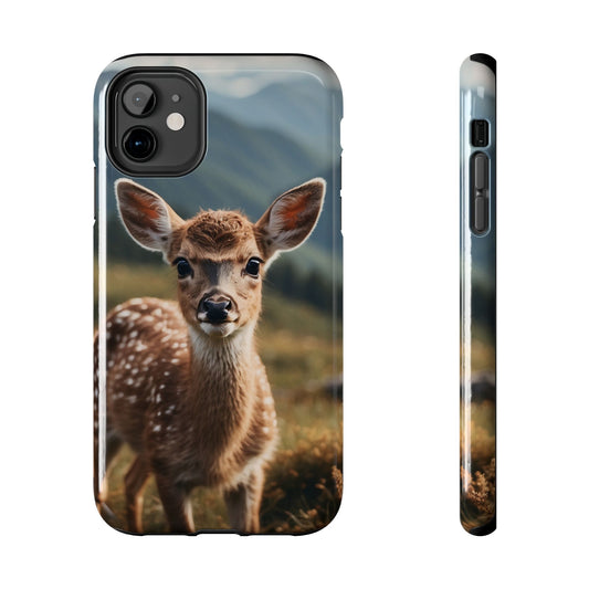 Gentle Fawn in Mountain Meadows iPhone Case