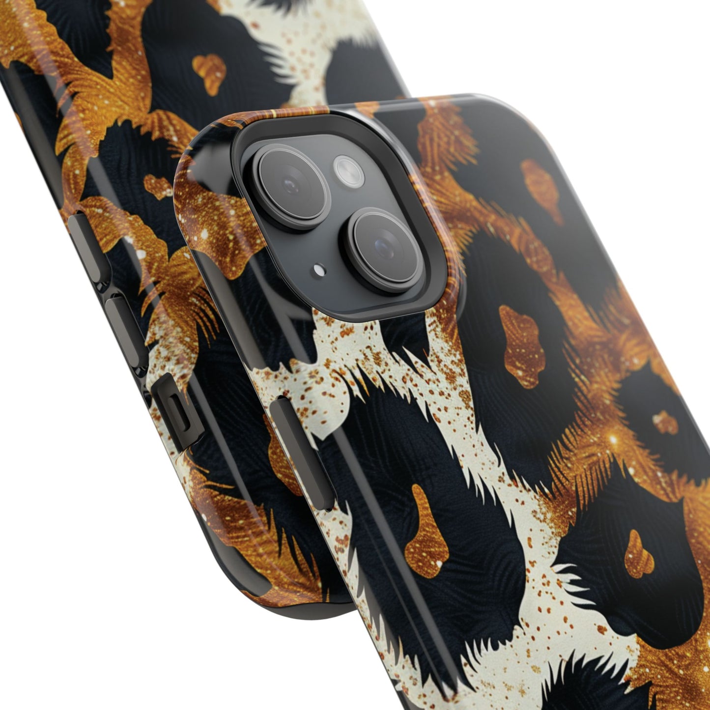 Safari Noir Gold Leopard iPhone Case