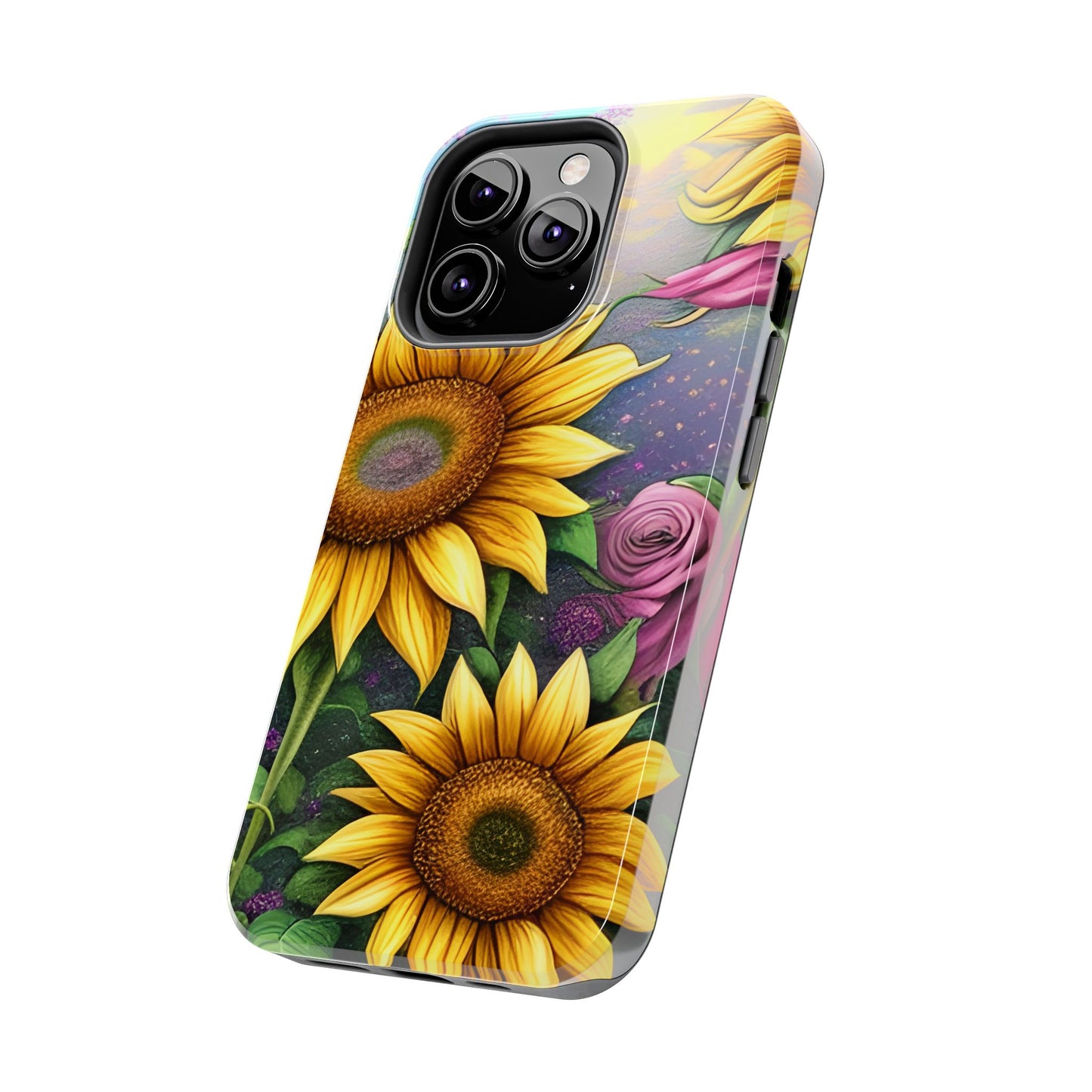 Whimsical Sunflower & Rose Garden - iPhone Series Case