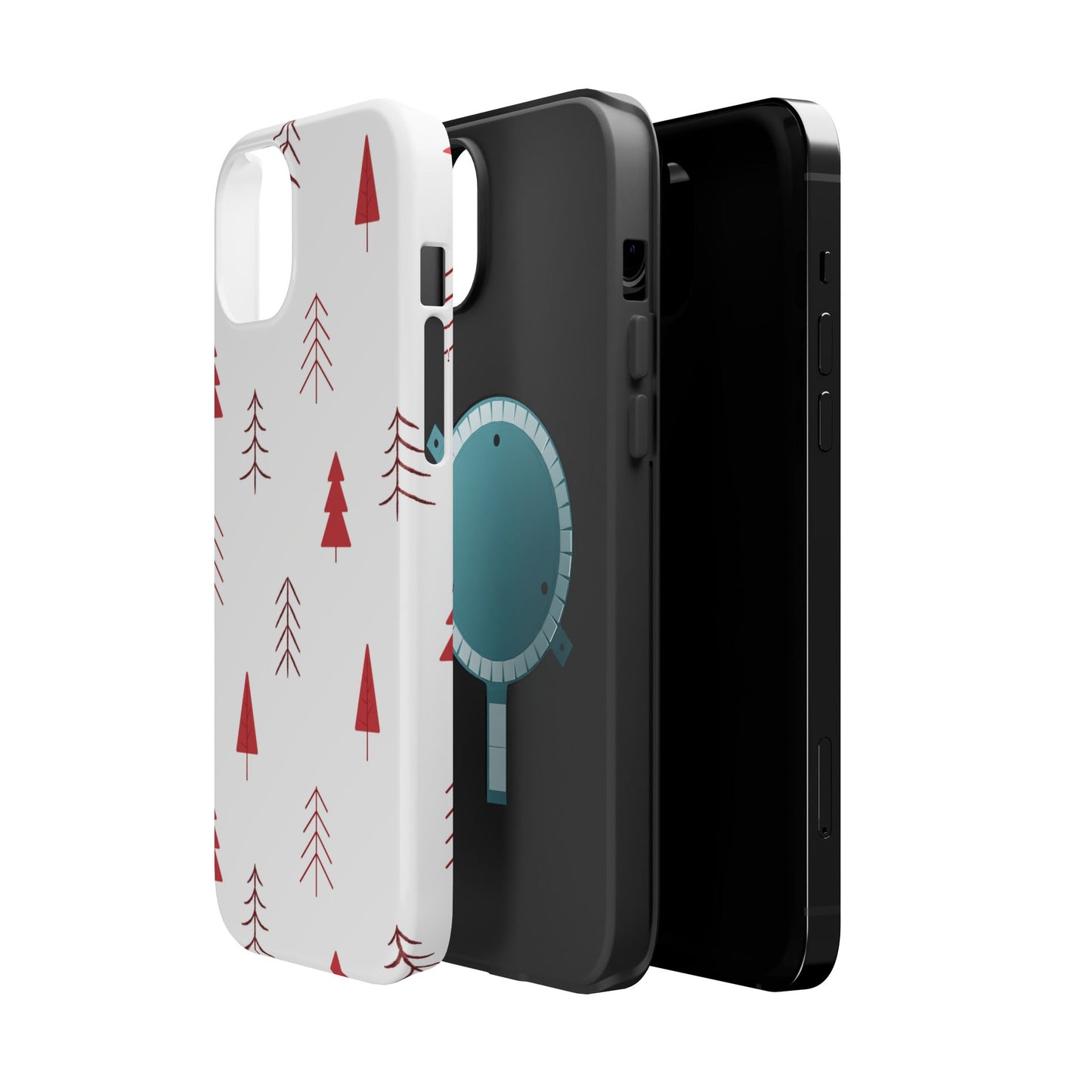 Scandi Red Pine Trees - MagSafe iPhone Series Case