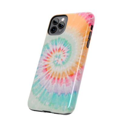 Pastel Swirl Tie-Dye iPhone Case – Soft & Minimalistic Style