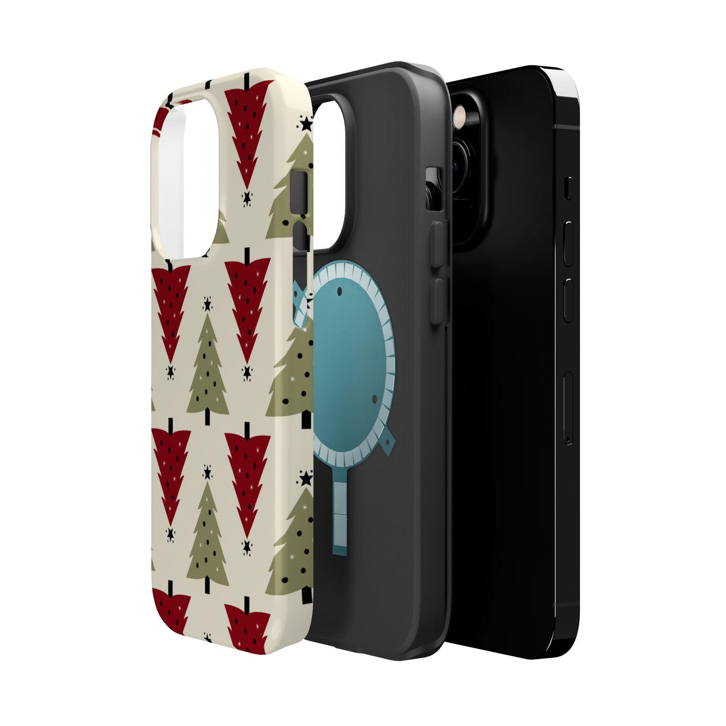 Retro Christmas Trees Pattern - MagSafe iPhone Series Case