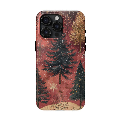 Rustic Red Winter Forest - iPhone Series Case