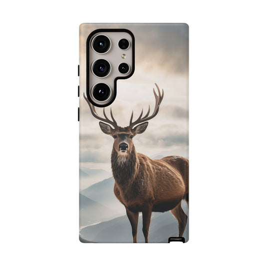 Alpine Majesty: Stag in Snow – Samsung Galaxy Case