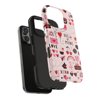 iPhone Case: Bee Mine Love Doodles