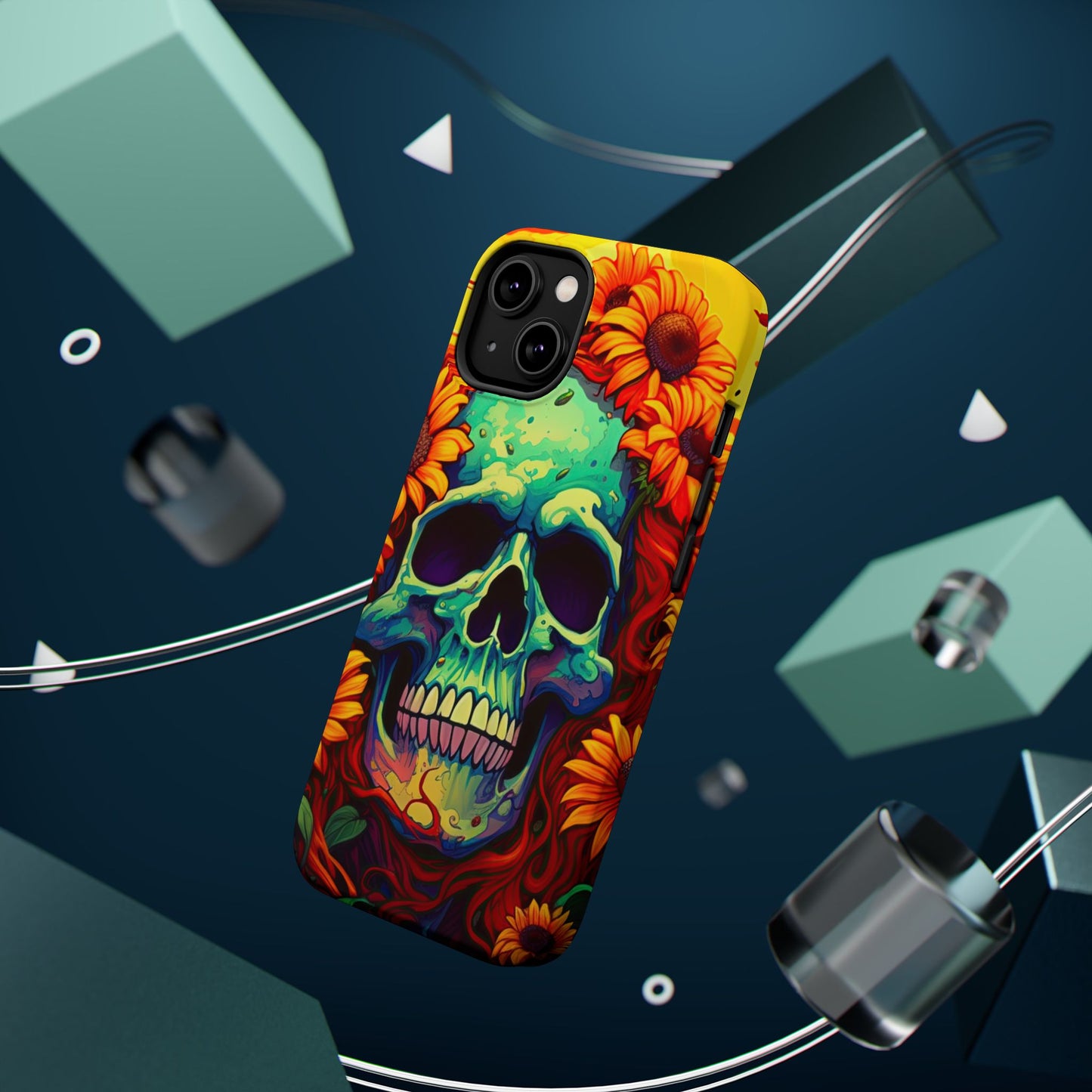 Sun Kissed Skull MagSafe iPhone Case