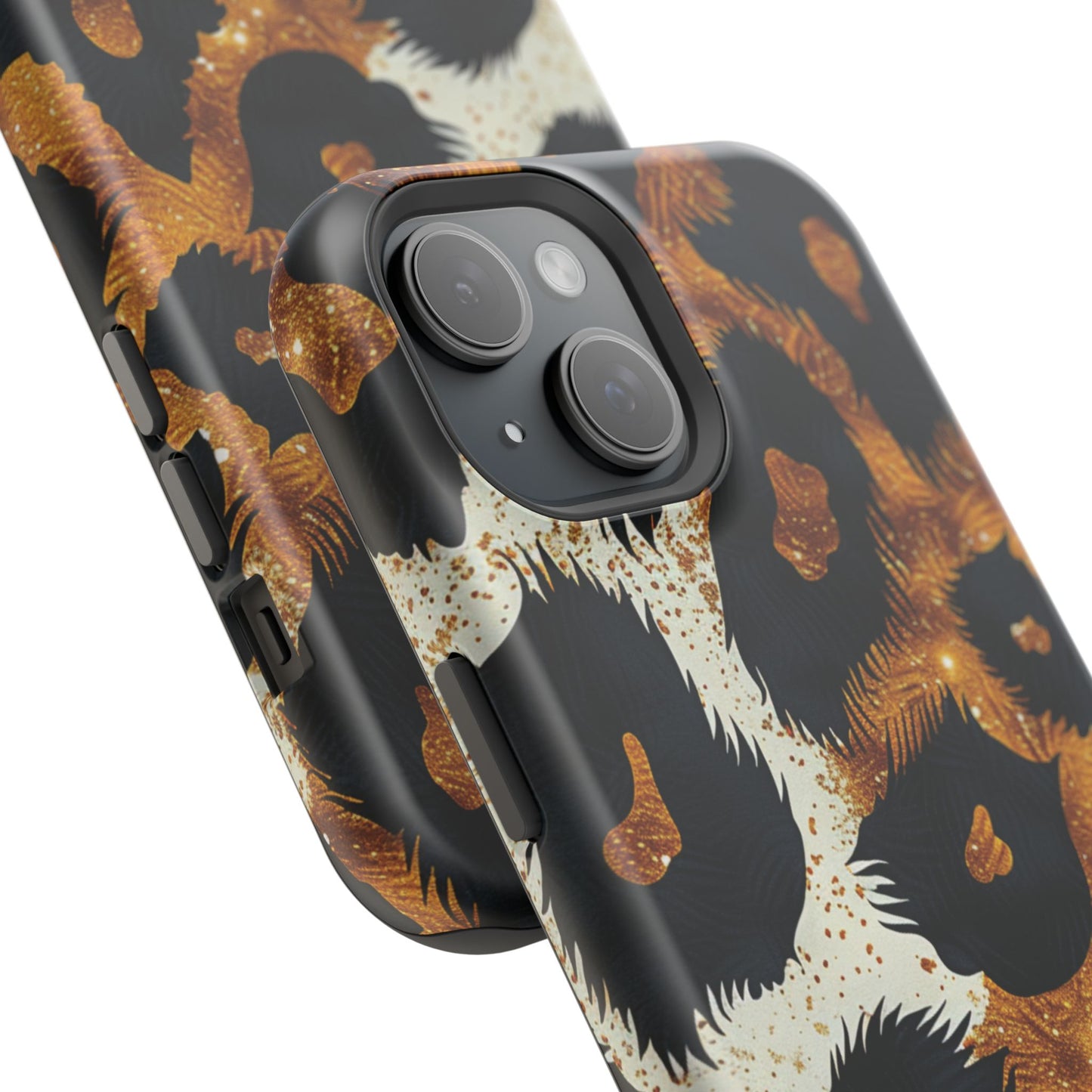 Safari Noir Gold Leopard iPhone Case