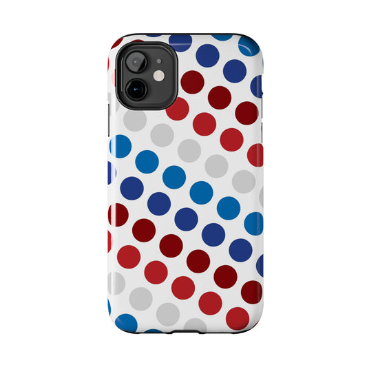 Patriotic Polka Dots - iPhone Case