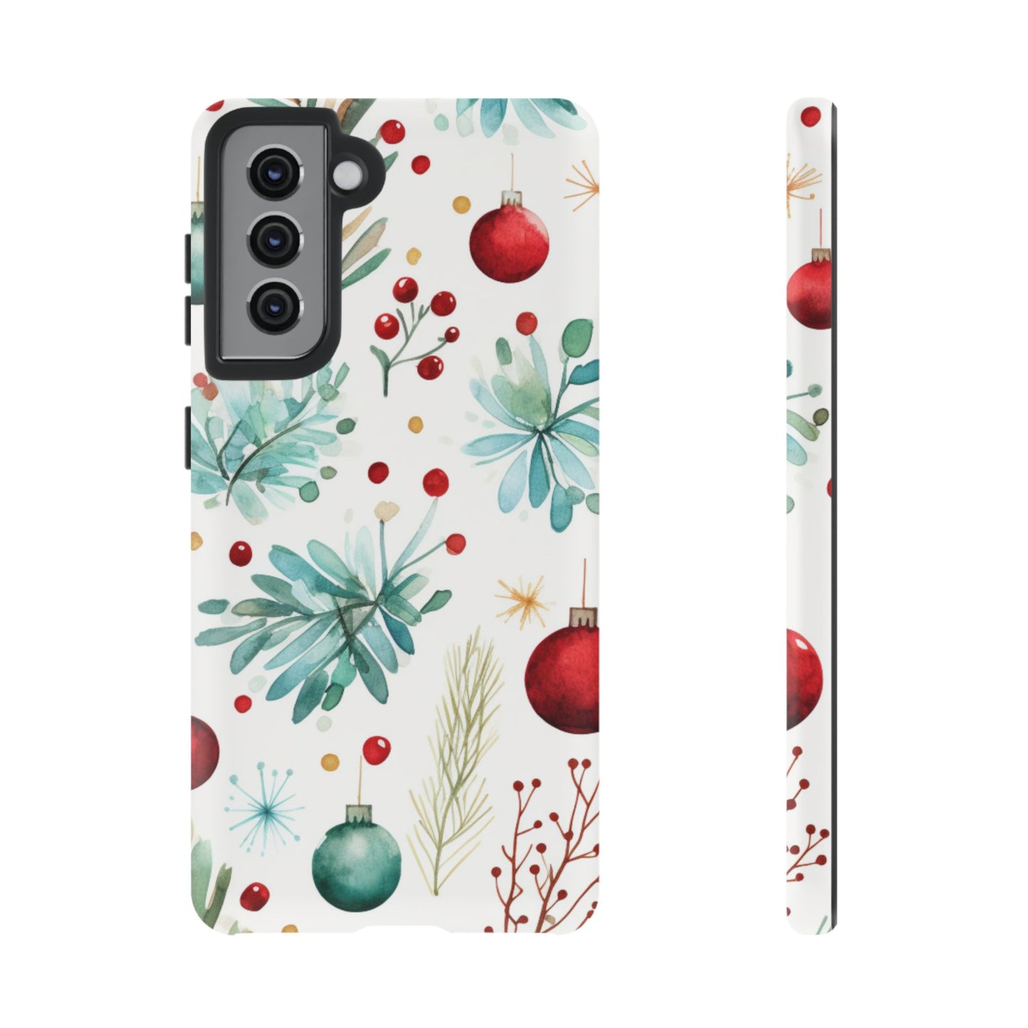 Festive Holiday Ornament Pattern – Samsung Galaxy Case