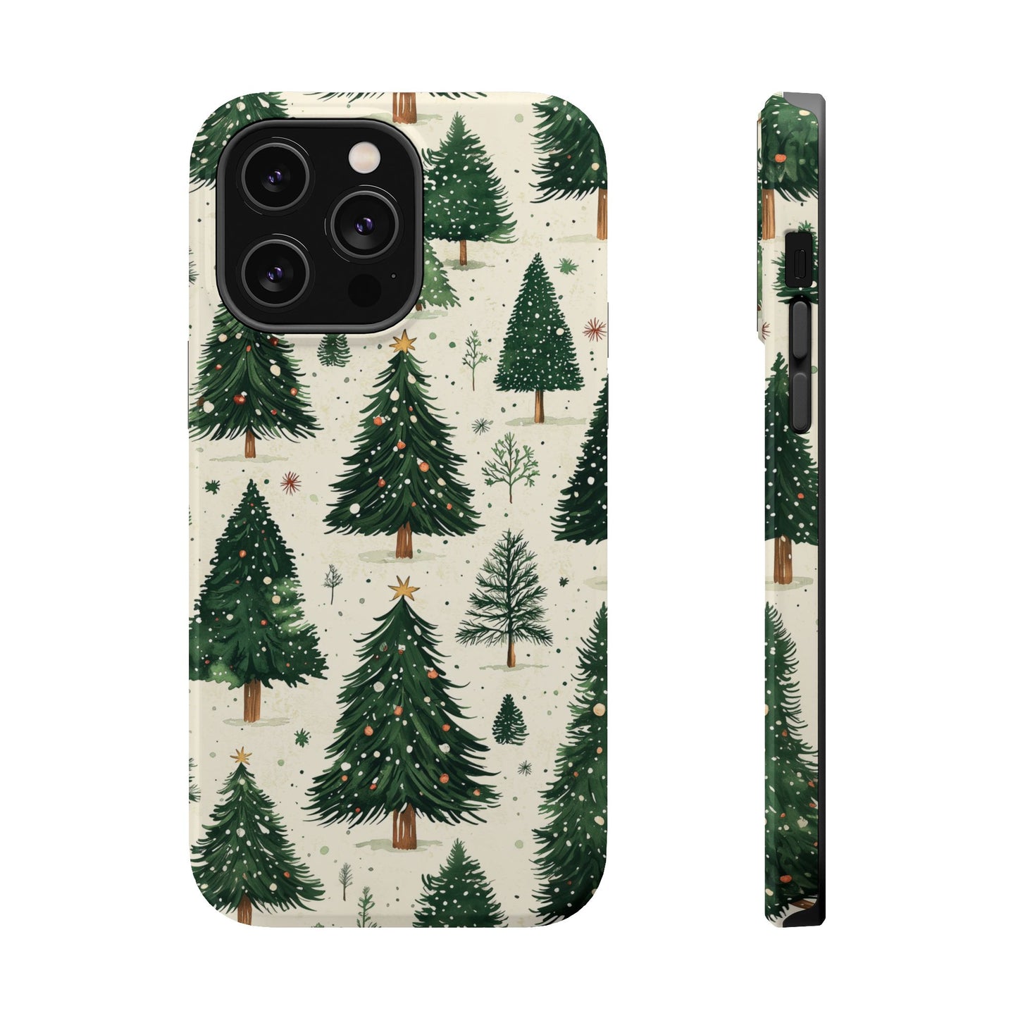 Festive Christmas Tree Forest Pattern – MagSafe iPhone Series Case