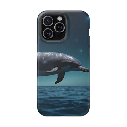 Midnight Ocean Dolphin - MagSafe-Compatible Case