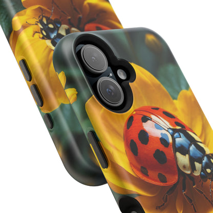 Yellow Blossoms with Bug Accent - MagSafe iPhone Case