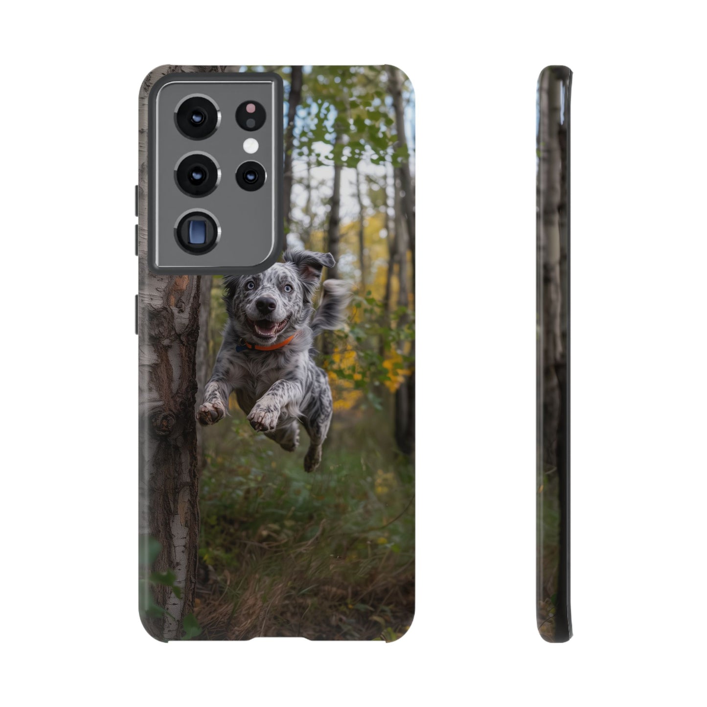 Happy Forest Dog Samsung Galaxy Case – Nature-Inspired Protective Cover