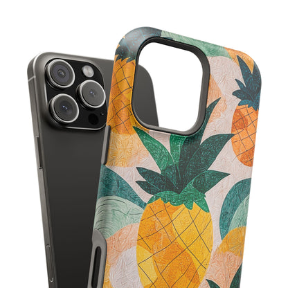 Tropical Pineapple MagSafe iPhone Case – Vibrant Fruit Design, Tough Dual-Layer Protection