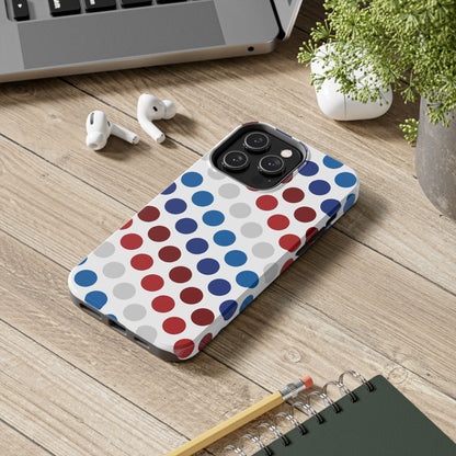 Patriotic Polka Dots - iPhone Case