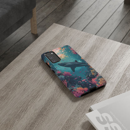 Ocean Shark Coral Reef iPhone Case