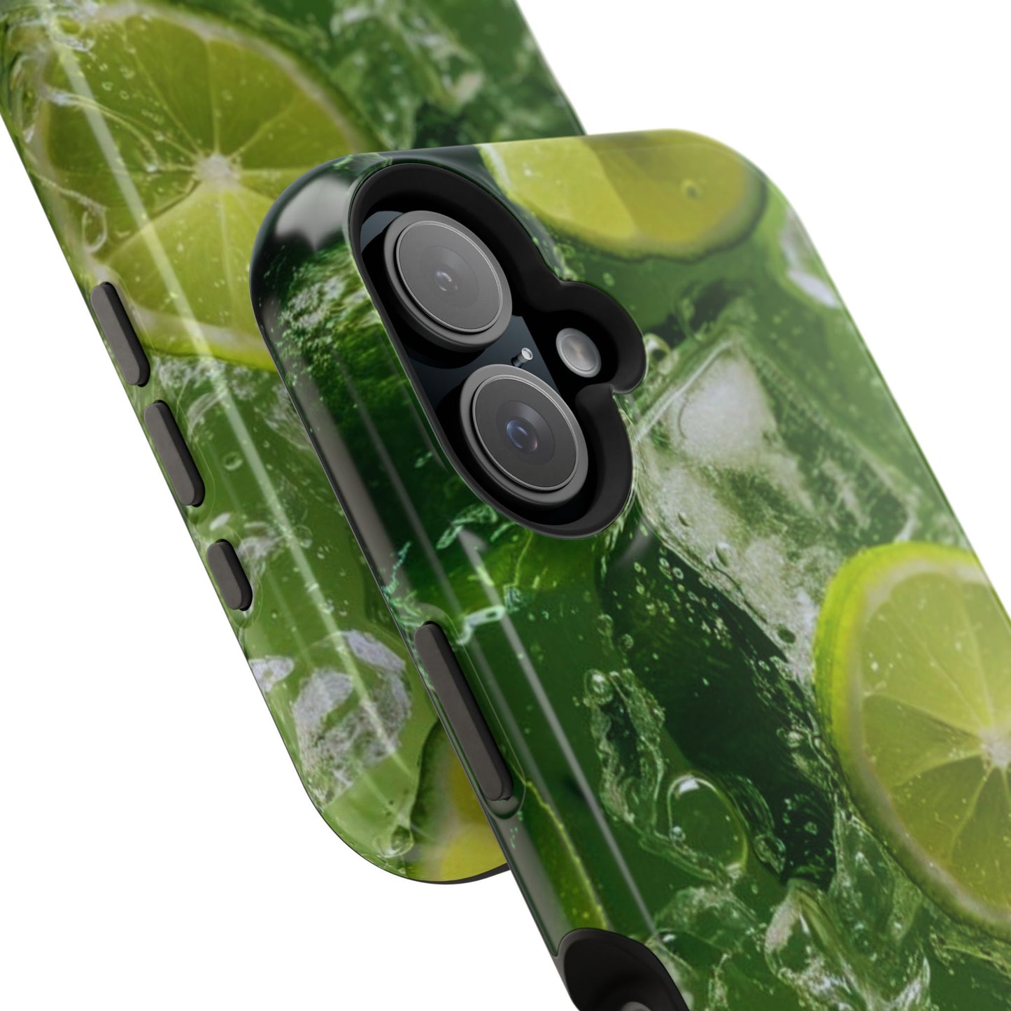 Refreshing Lime Splash MagSafe iPhone Case – Tough Protection, Vivid Dual-Layer Design