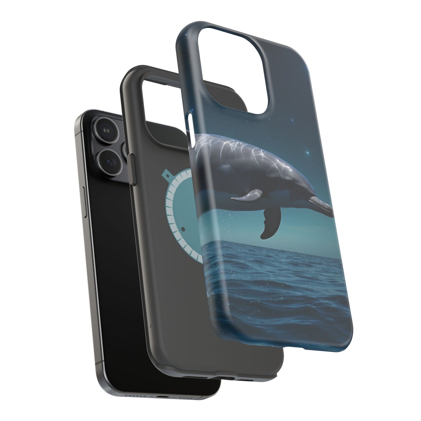 Midnight Ocean Dolphin - MagSafe-Compatible Case