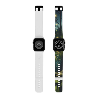 Firefly Midnight Mountain Frenzy Apple Watch Band | Glowing Fireflies in the Forest