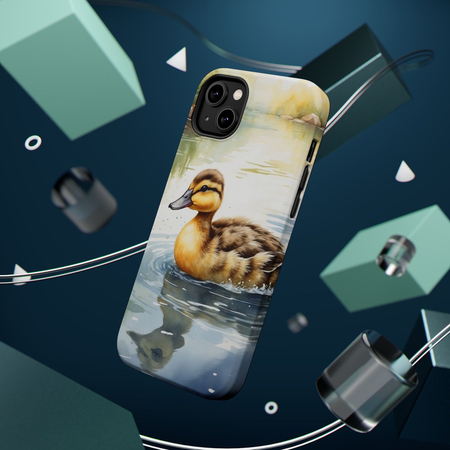 Graceful Duck Reflection – MagSafe iPhone Case