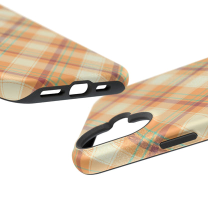 MagSafe Case - Warm Autumn Plaid Design