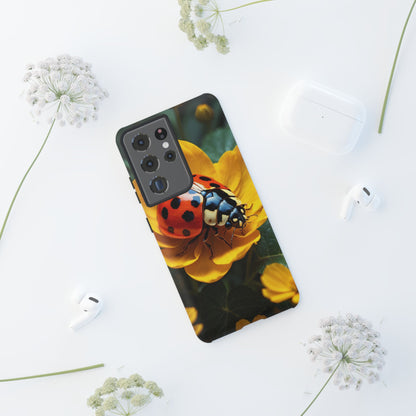 Golden Blooms & Ladybug Charm - Samsung Galaxy Case