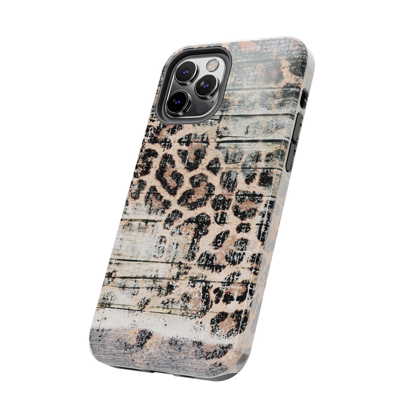 Rustic Leopard Wood Print - iPhone Series Case