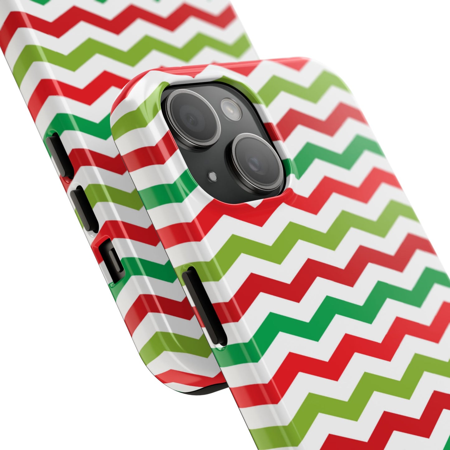 Vibrant Fiesta Chevron – Yellow Green, Green & Red Geometric Case